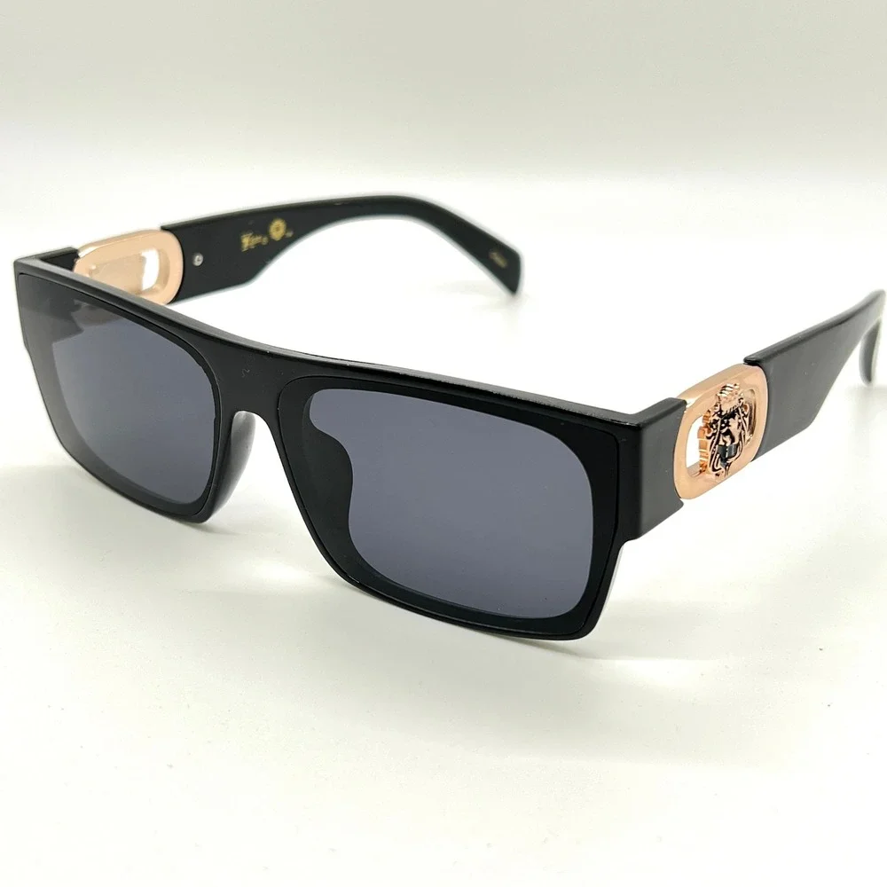 Designer Shield Sunglasses Black Lens Fashion Outdoor Driving Hip Hop Lentes New